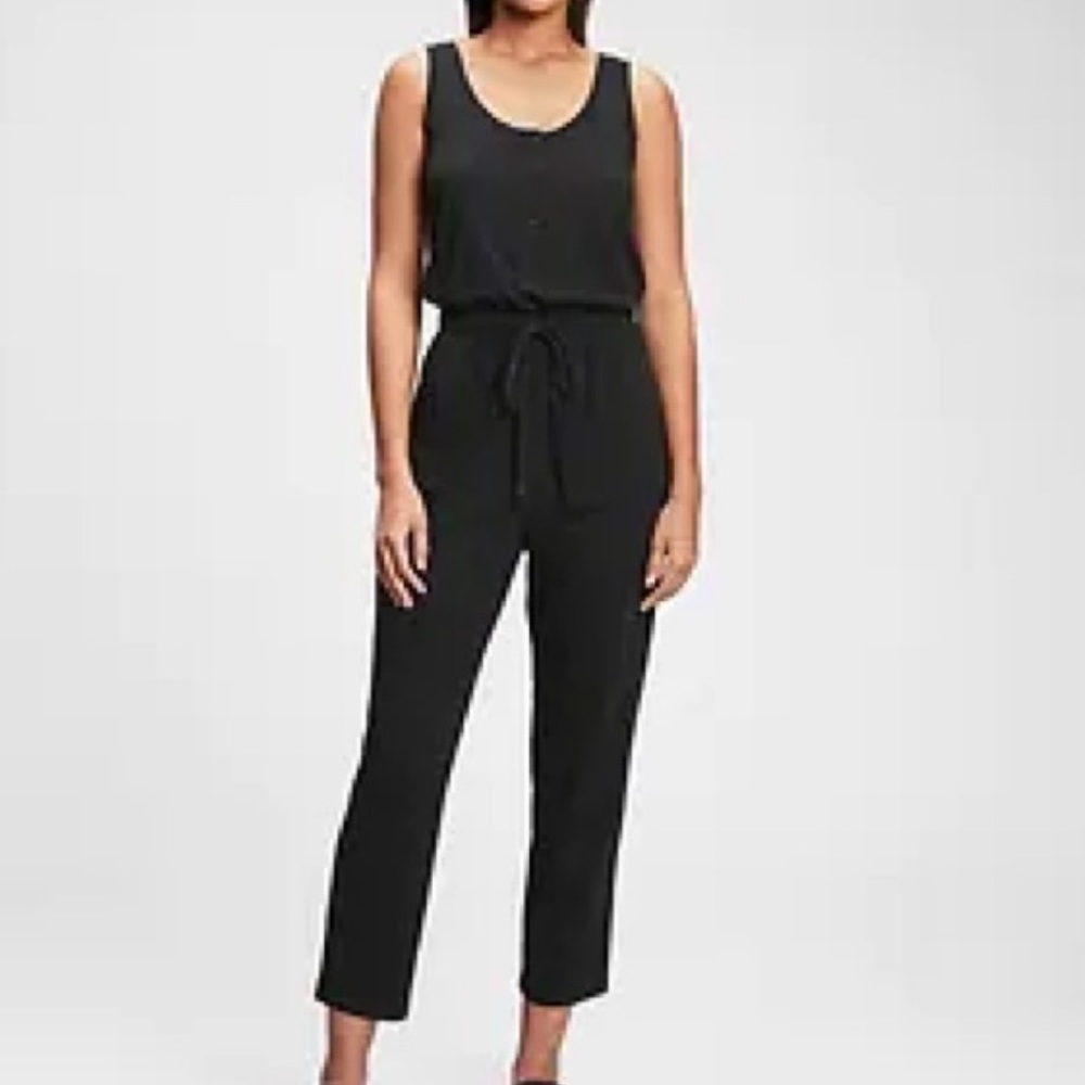 Gap tank jumpsuit true black size Large
